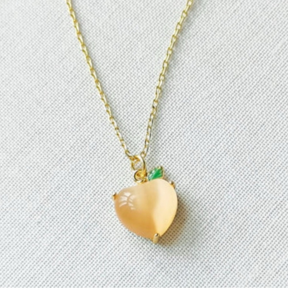 Kate Spade Fruit Salad Peach Mini Pendant Necklace